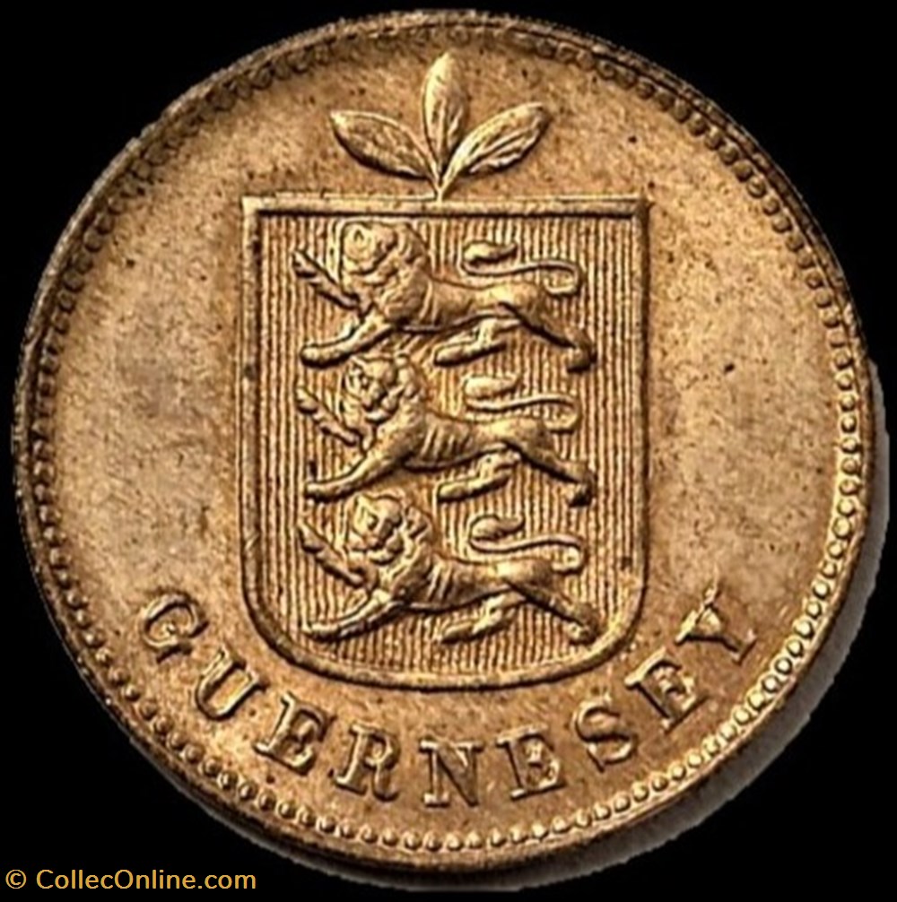 States of Guernsey - 1 Double 1889 monnaies monde ile de guernesey states of guernsey 1 double 1889