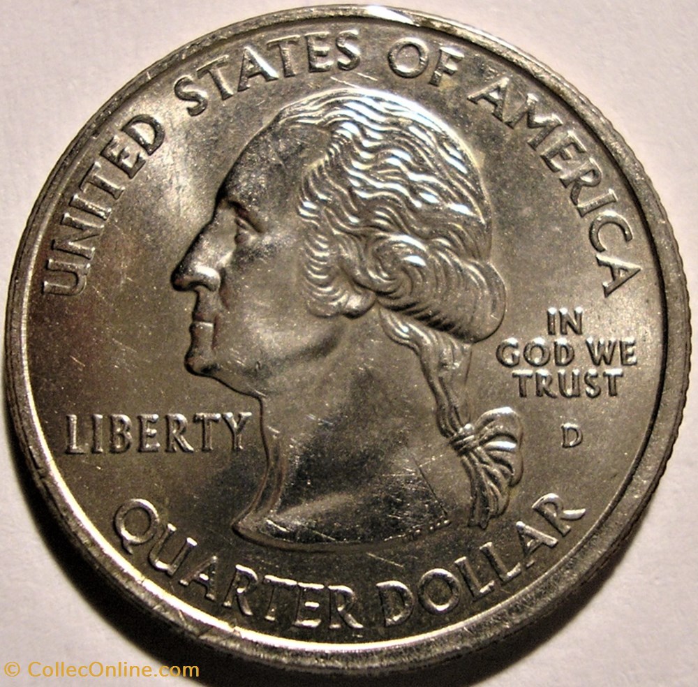 2007 D Quarter Dollar - Washington State monnaie monde etat uni 2007 d quarter dollar washington state