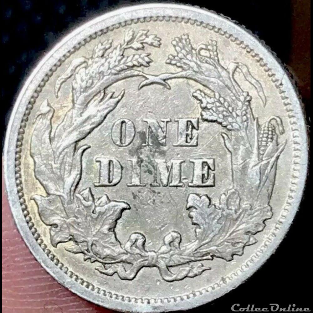 1875 Dime - 10 Cents - Coins - World - United States - Dimes - 1837 ...