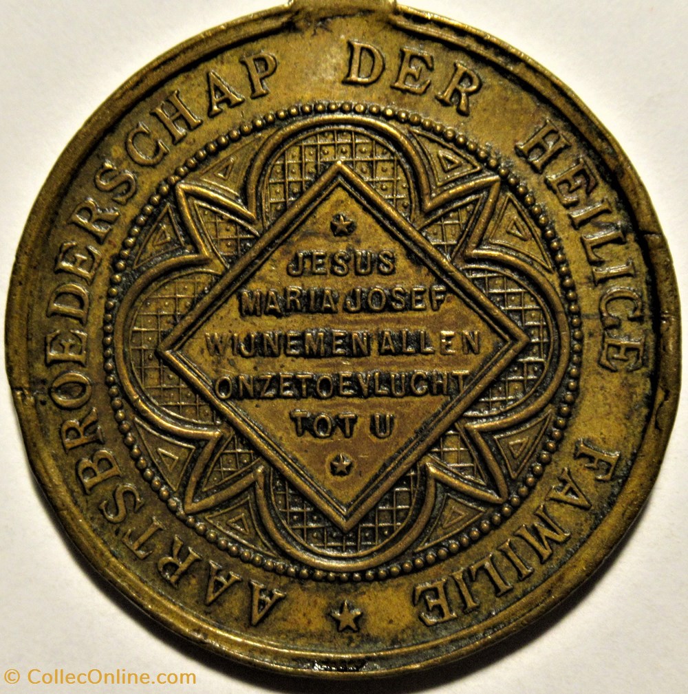 medailles pays bas la sainte famille en fuite medaille neerlandaise ca 1830
