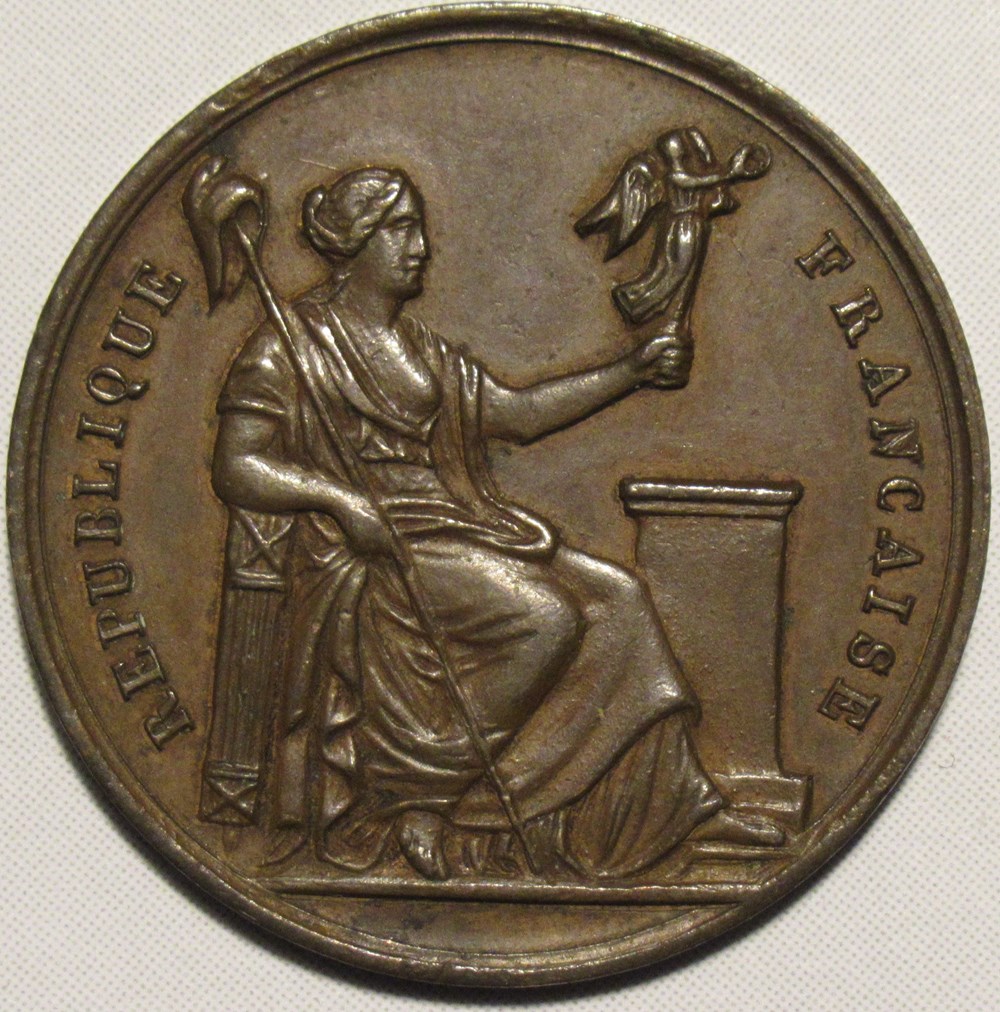 Comité Provisoire de Lyon Février 1848 - Jeton de présence - IIe République medailles france revolution comite provisoire de lyon fevrier 1848 jeton de presence iie republique