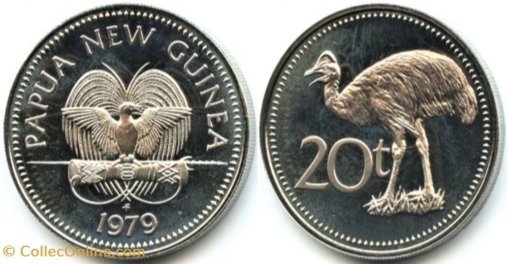 Papua New Guinea - 20 Toea 1979 monnaies monde papouasie nouvelle guinee papua new guinea 20 toea 1979
