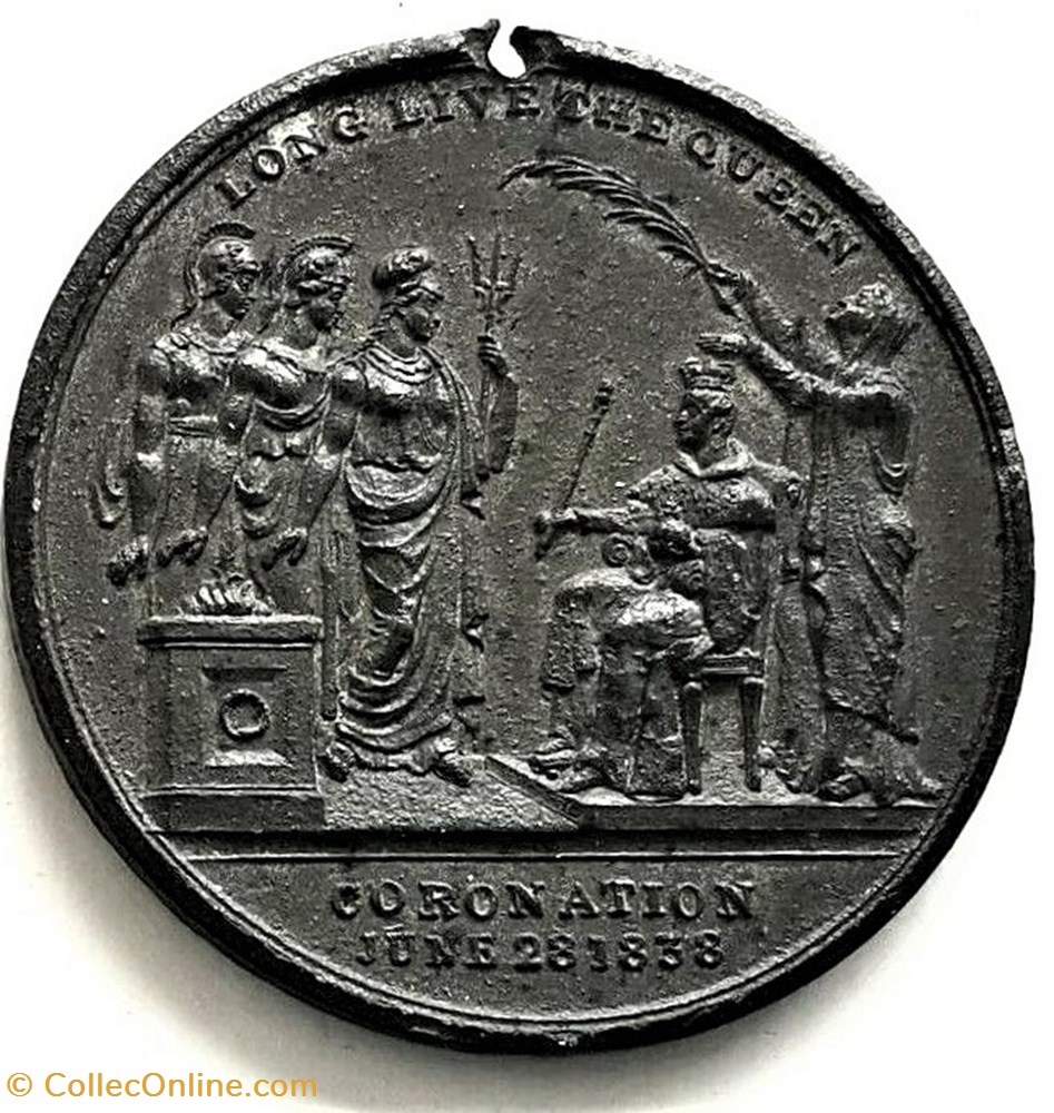 Victoria - 1838 Coronation, Great Britain 3 medaille royaume uni victoria 1838 coronation great britain