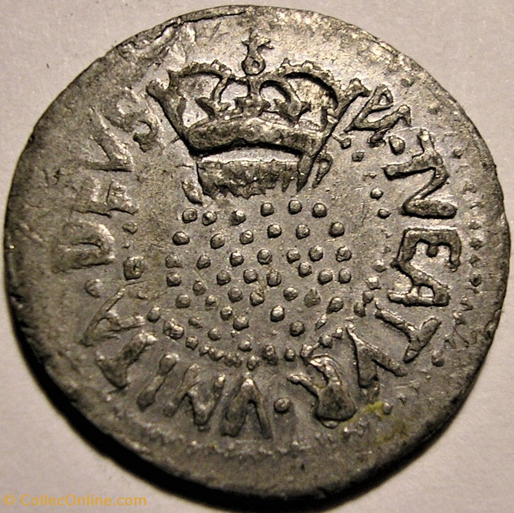 King James I Stuart - Half Groat sealed lead 3 monnaie jeton mereaux king james i stuart half groat sealed lead