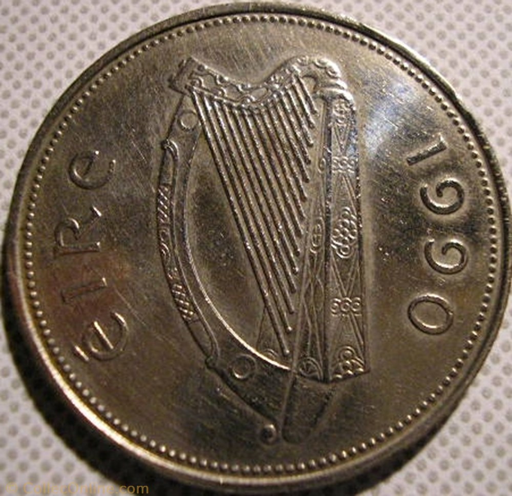 1 Punt / 1 Pound 1990 monnaie monde irlande 1 punt 1 pound 1990