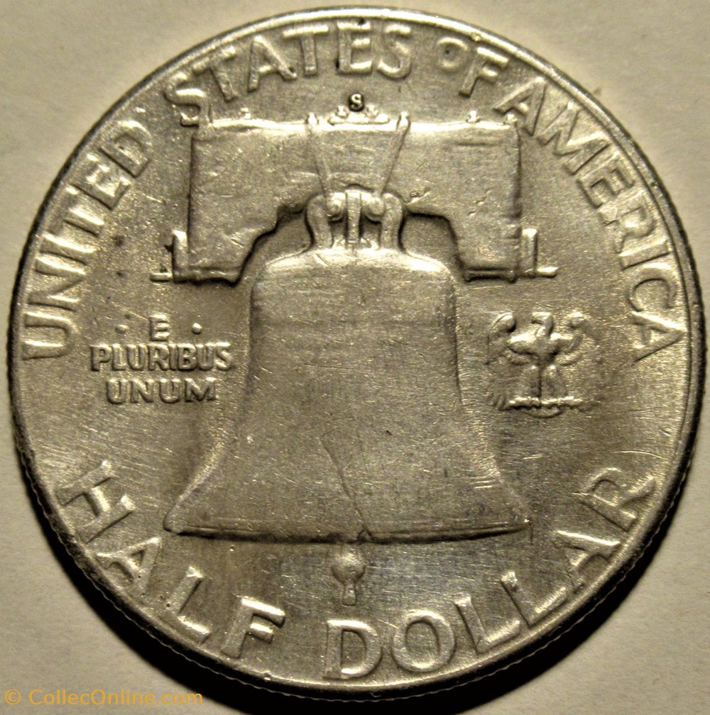 1951 San Francisco Half $ - Doubling & Repunched 2 monnaies monde etats unis 1951 san francisco half doubling repunched