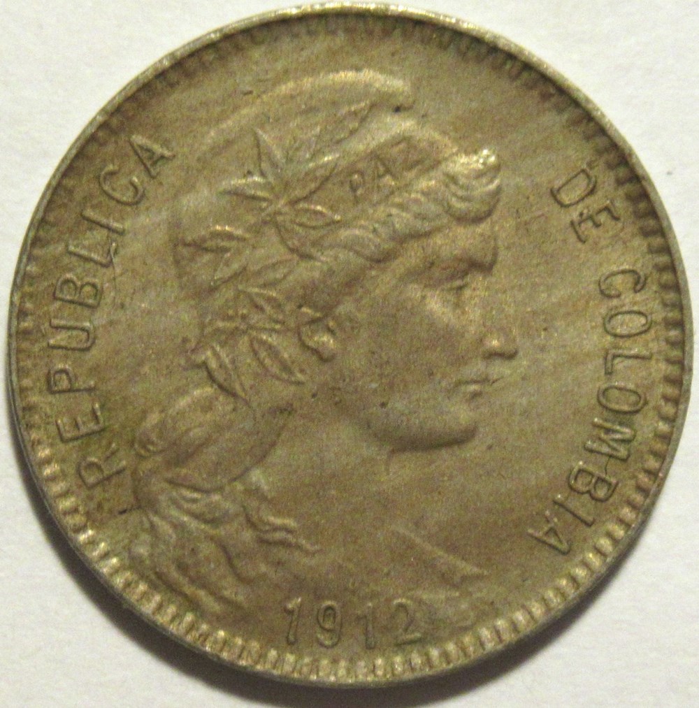 monnaies monde colombie 1 peso 1912 papel moneda