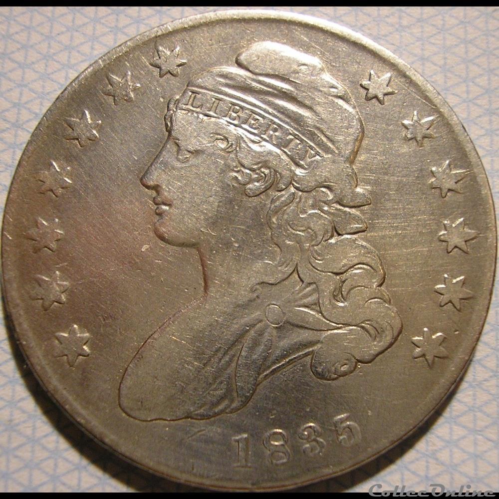 1835 Capped Bust Lettered Edge 3 monnaie monde etat uni 1835 capped bust lettered edge