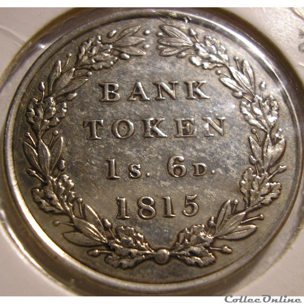 George III - 1 Shilling 6 Pence 1815 - Bank of England 2 monnaies monde royaume uni george iii 1 shilling 6 pence 1815 bank of england