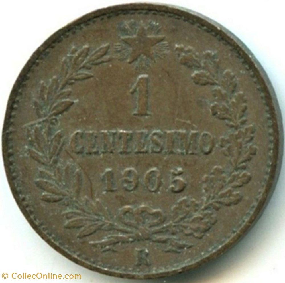 1905 Regno d'Italia, Centesimo, Roma - Vittorio Emanuele III (ex.2) 3 monnaies monde italie 1905 regno italia centesimo roma vittorio emanuele iii ex 2