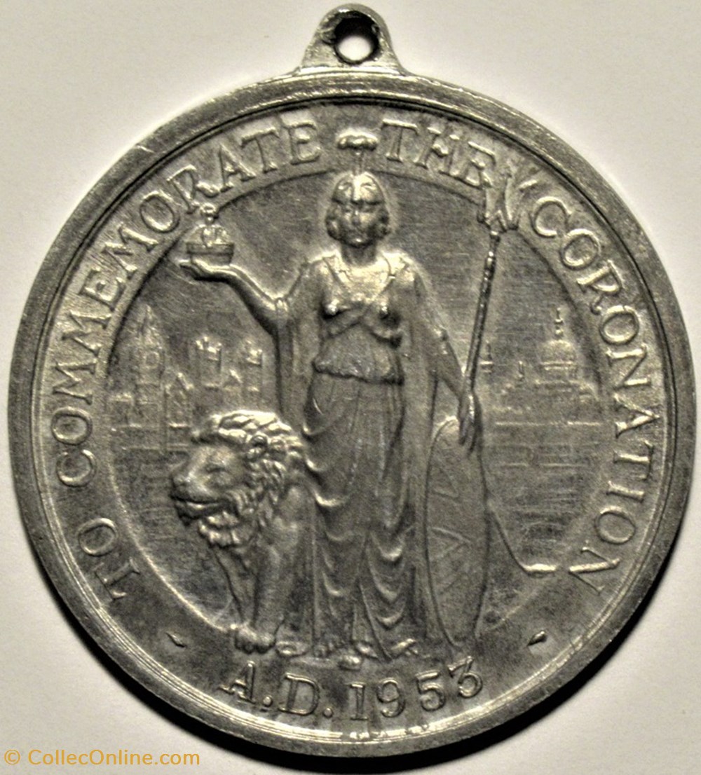 medailles canada elizabeth ii 1953 coronation medal britannia