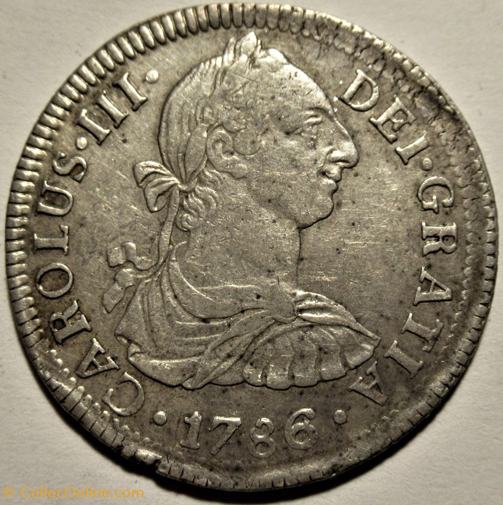 monnaies monde mexique mexico 2 reales 1786 carlos iii de espana