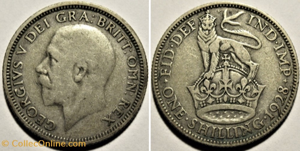 George V - One Shilling 1928 - Great Britain monnaies monde royaume uni george v one shilling 1928 great britain