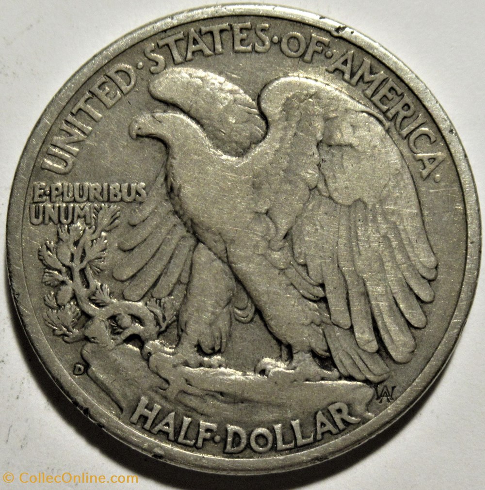 1937 Denver Half Dollar monnaies monde etats unis 1937 denver half dollar