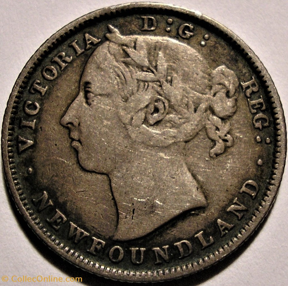 Victoria - 20 Cents 1882 H Newfoundland monnaie monde canadum victoria 20 cents 1882 h newfoundland