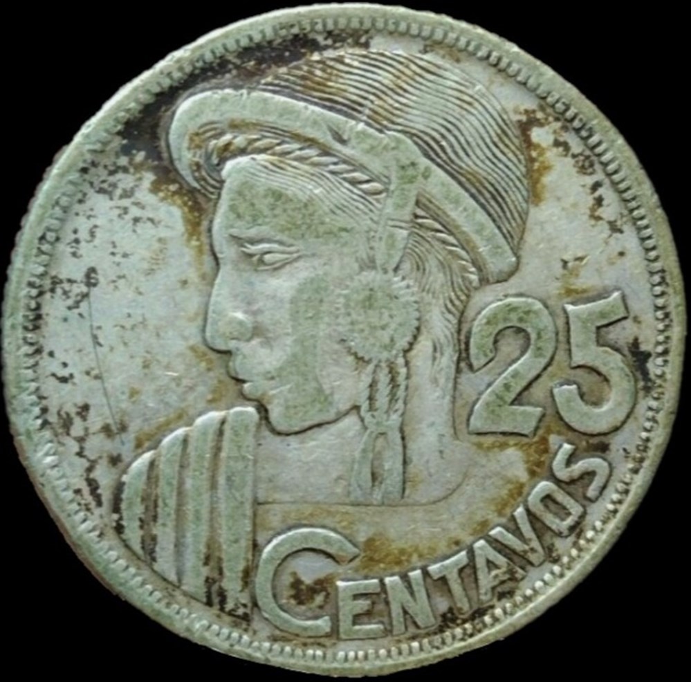 monnaies monde guatemala 25 centavos 1958