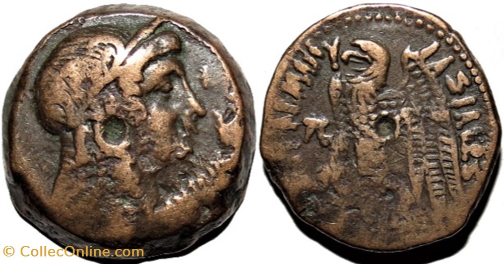 monnaies antiques grecques cleopatra i ptolemy vi 180 176 dichalkon 26