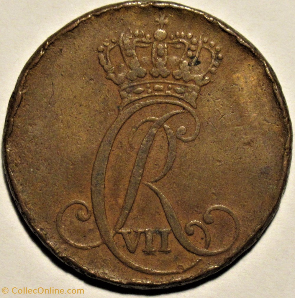 Duchy of Schleswig-Holstein - 1 Sechsling 1787 - Christian VII Denmark (ex.2) monnaies monde allemagne duchy of schleswig holstein 1 sechsling 1787 christian vii denmark ex 2