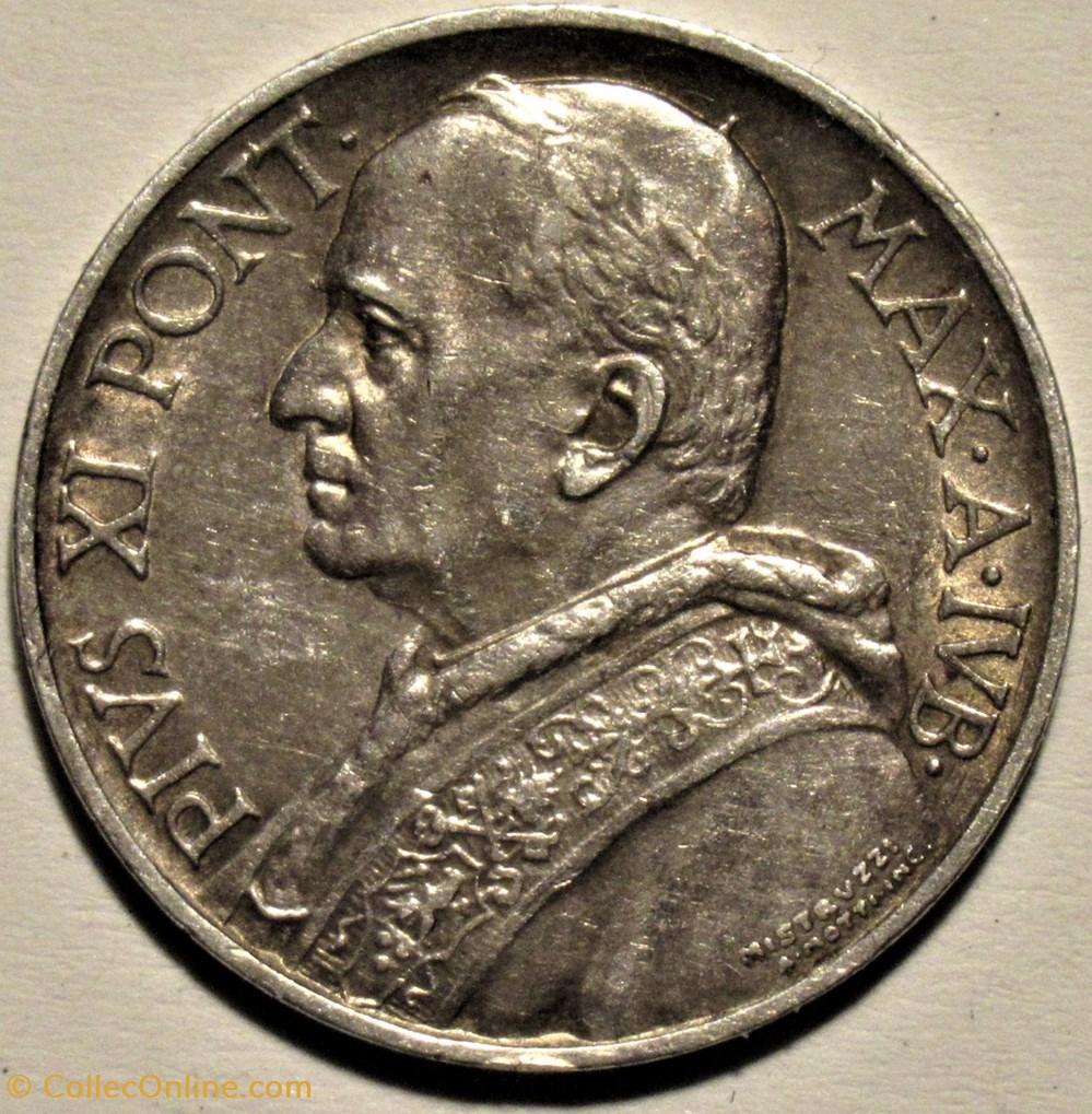 Pio XI, Papa - 5 Lire Jubilee 1933-1934, San Pietro - Vaticano monnaies monde pio xi papa 5 lire jubilee 1933 1934 san pietro vaticano