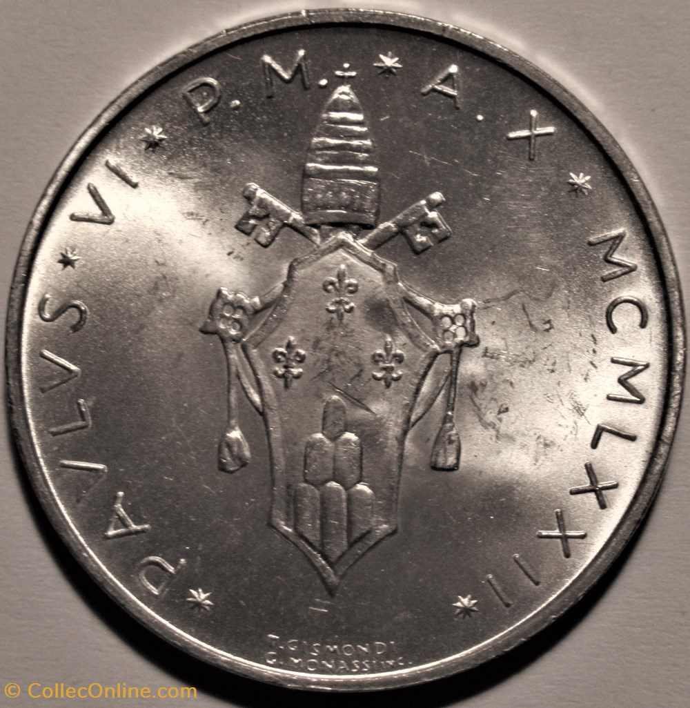 Paulus VI - 500 Lire 1972 Città del Vaticano, Roma 2 monnaies monde paulus vi 500 lire 1972 citta del vaticano roma