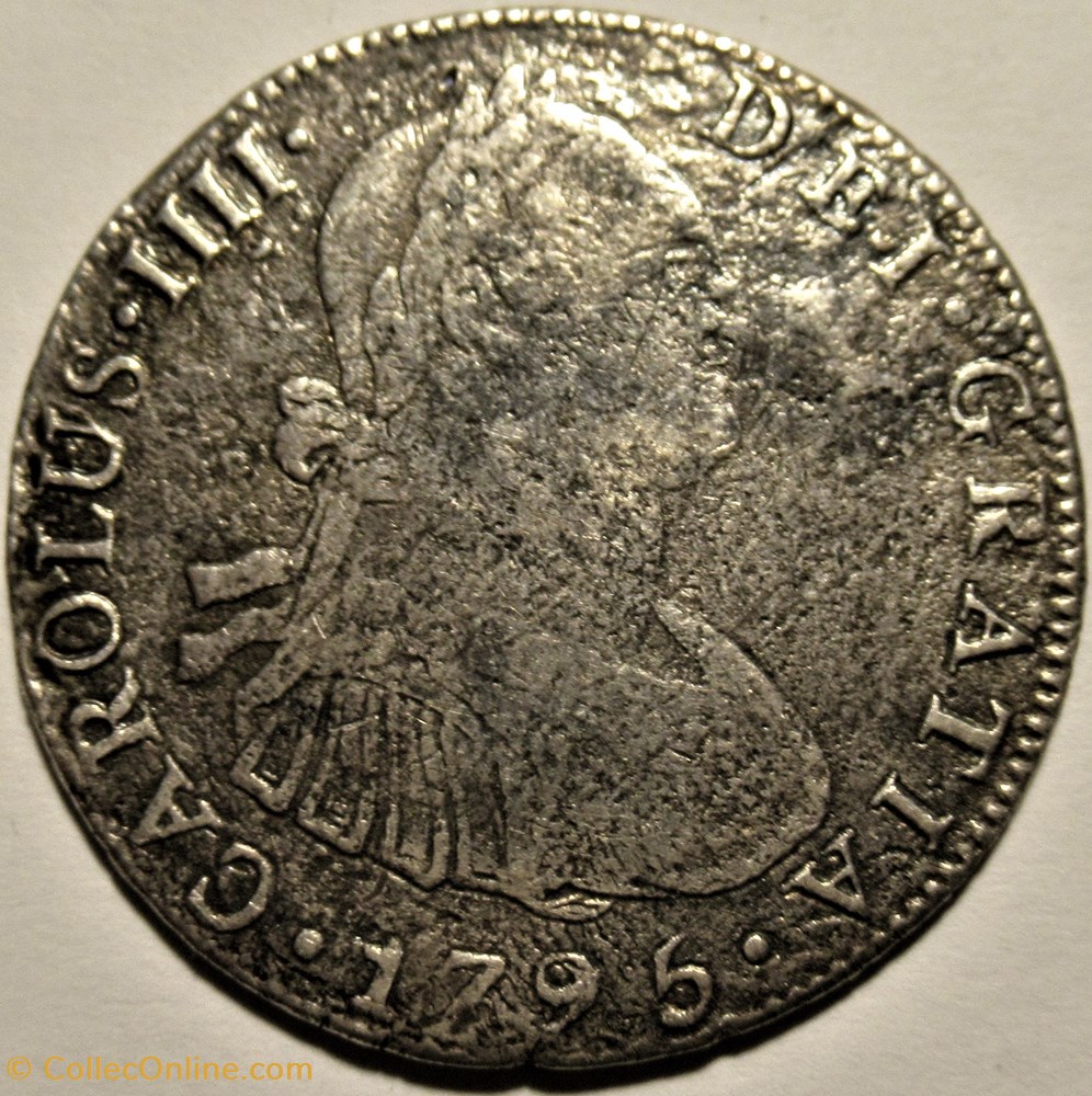 México - 4 Reales 1795 Mexico, Shipwreck - Carlos IV de España 2 monnaies monde mexique mexico 4 reales 1795 mexico shipwreck carlos iv de espana