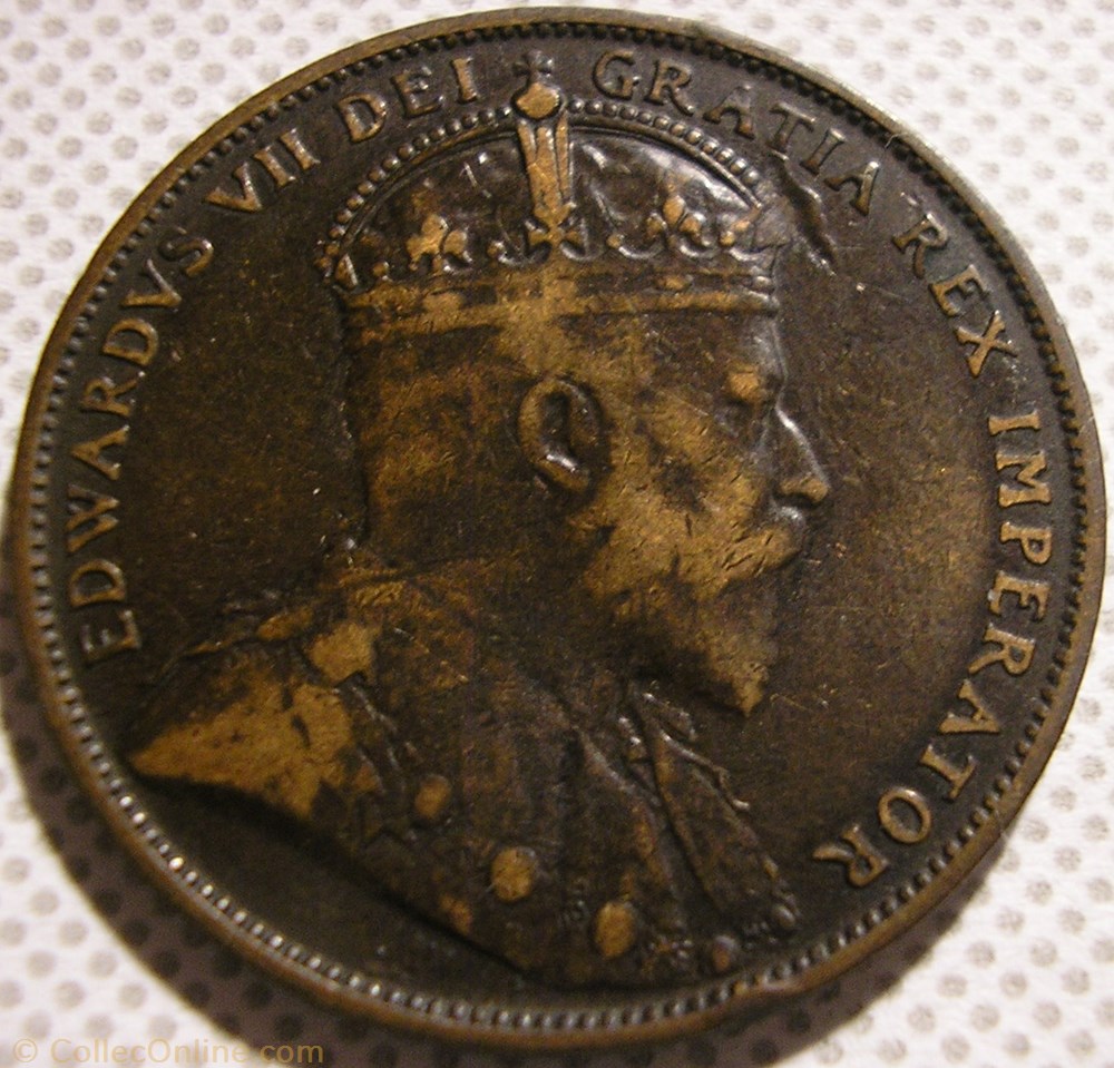 Edward VII - 1 Cent 1904 Heaton, Newfoundland monnaie monde canadum edward vii 1 cent 1904 heaton newfoundland