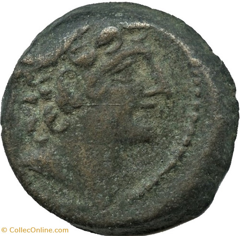 Antiochos VIII Gryphos - AE19 BC. 121-96 / Thunderbolt 2 monnaies antiquite av jc ap grecques antiochos viii gryphos ae19 bc 121 96 thunderbolt