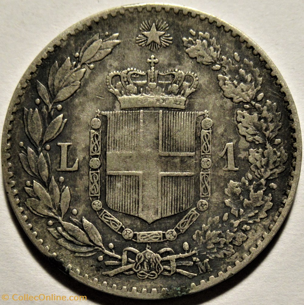monnaies monde italie 1887 regno italia lira roma umberto i