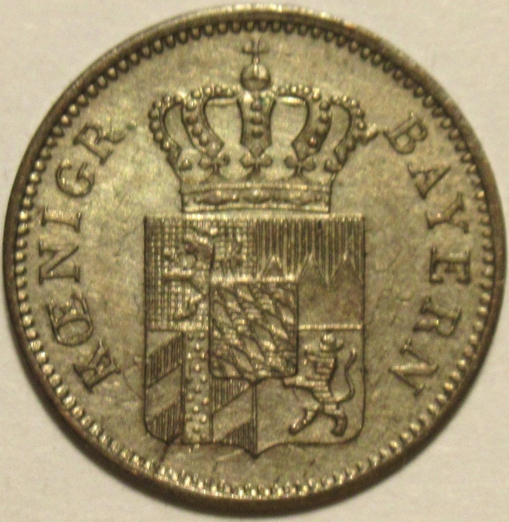 Maximilian II - 1 Kreuzer 1853 - Kingdom of Bavaria monnaies europe medievale saint empire romain germanique maximilian ii 1 kreuzer 1853 kingdom of bavaria