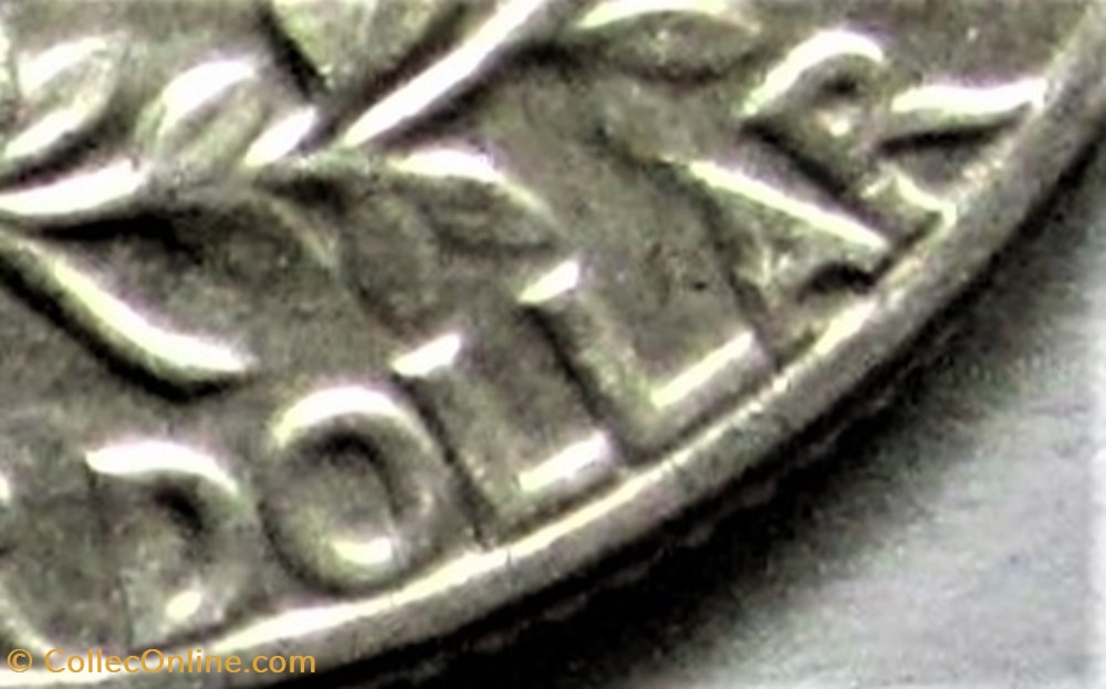 1950 Quarter Dollar - Doubling Reverse 5 monnaies monde etats unis 1950 quarter dollar doubling reverse