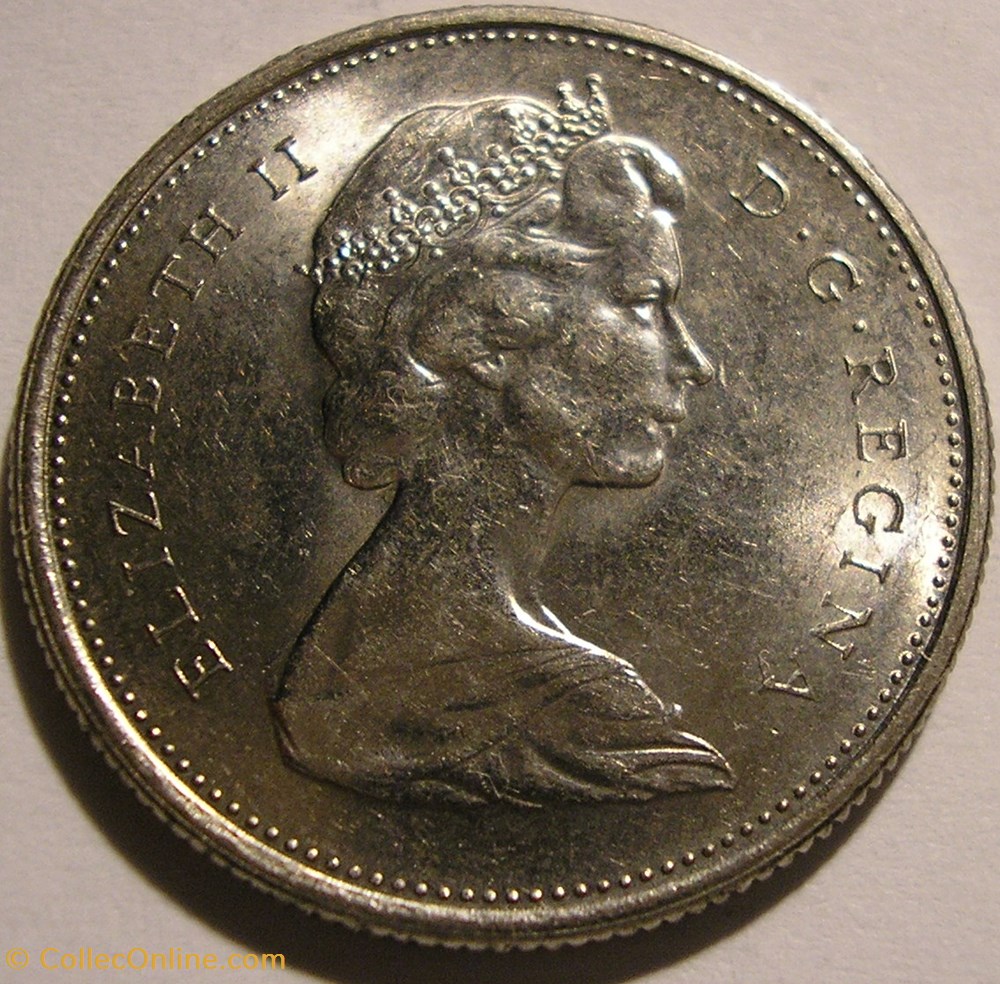 monnaie monde canadum elizabeth ii 25 cents 1977