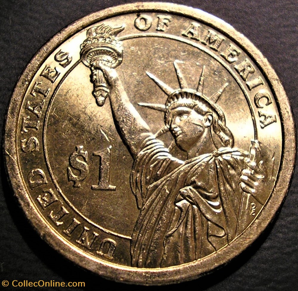 John Quincy Adams - 2008 One Dollar, Philadelphia Mint - Coins