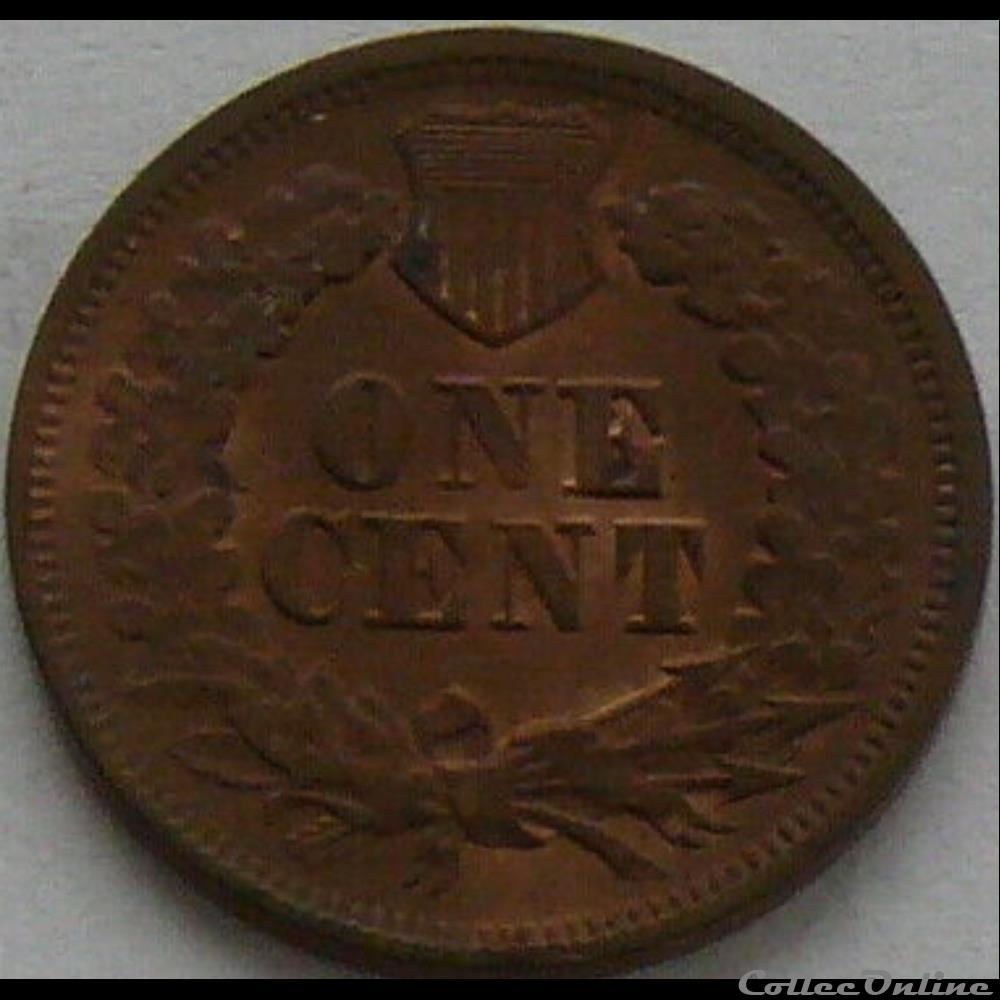 1866 One Cent monnaie monde etat uni 1866 one cent