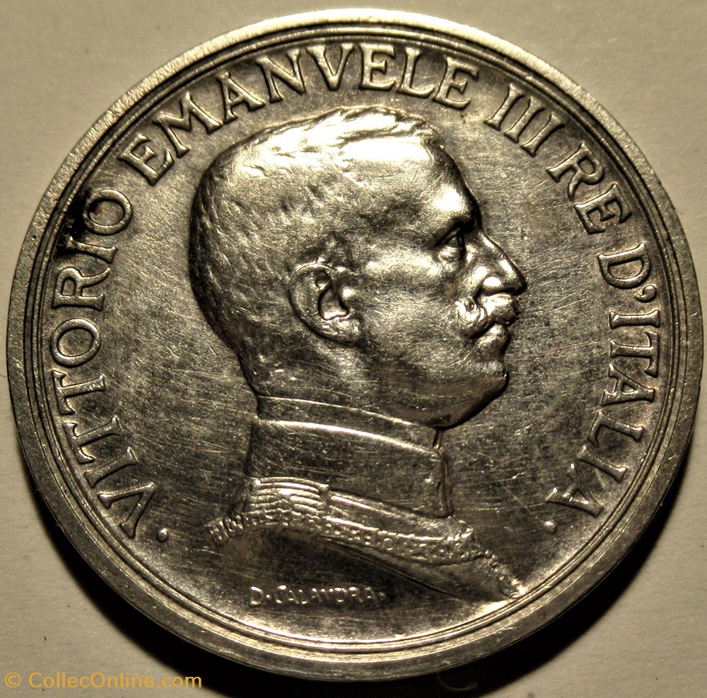 1917 Royaume d'Italie, 2 Lire, Roma - Vittorio Emanuele III 2 monnaies monde 1917 royaume italie 2 lire roma vittorio emanuele iii