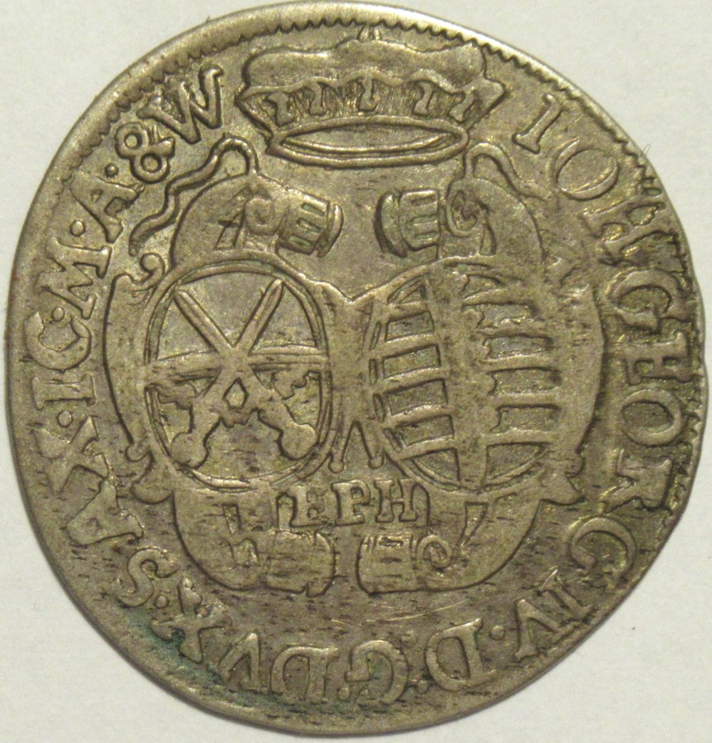 monnaies europe medievale saint empire romain germanique johann georg iv 1 12 thaler 1694 electorate of saxony