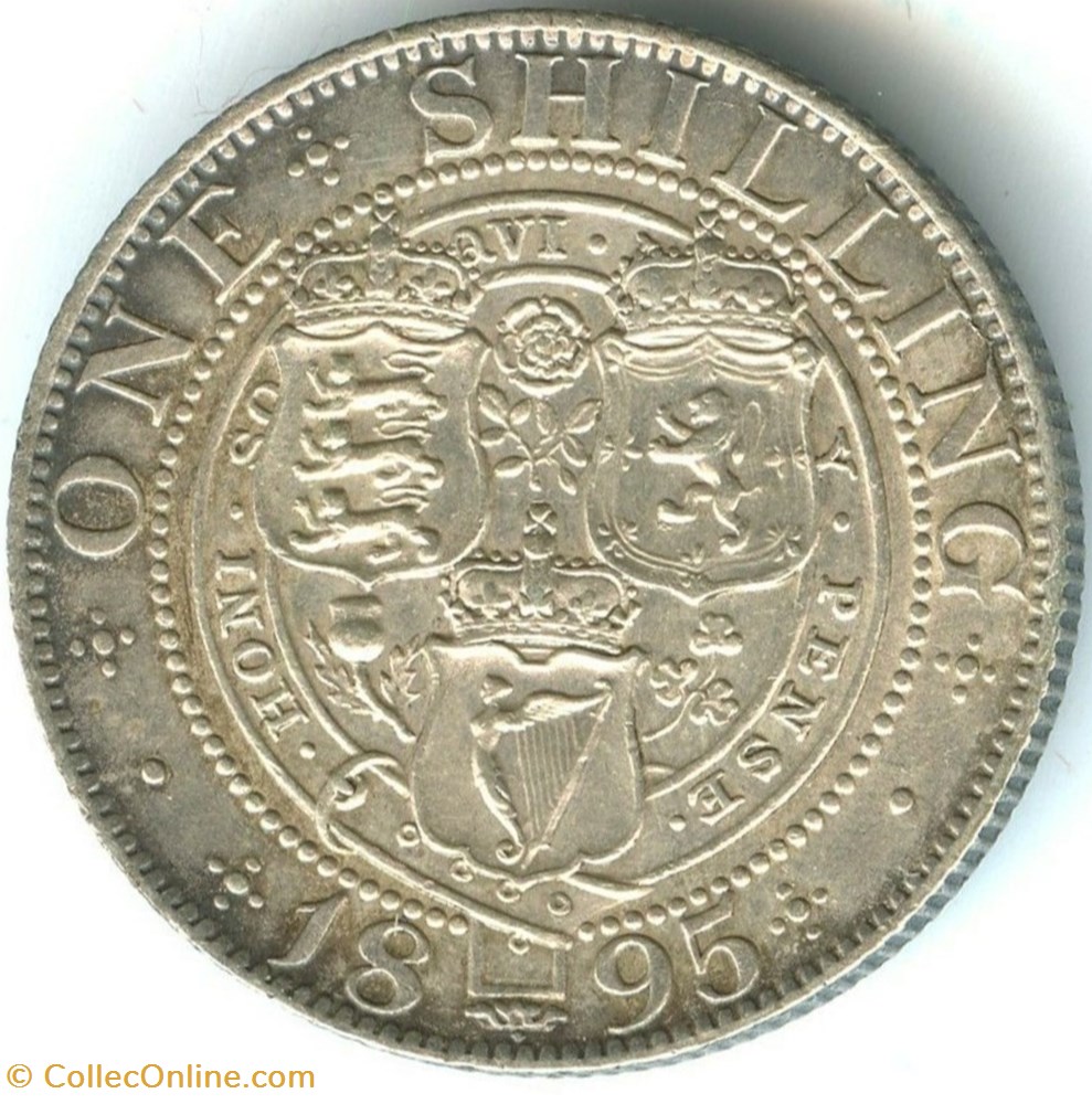 monnaies monde royaume uni victoria 1 shilling 1895 kingdom of great britain