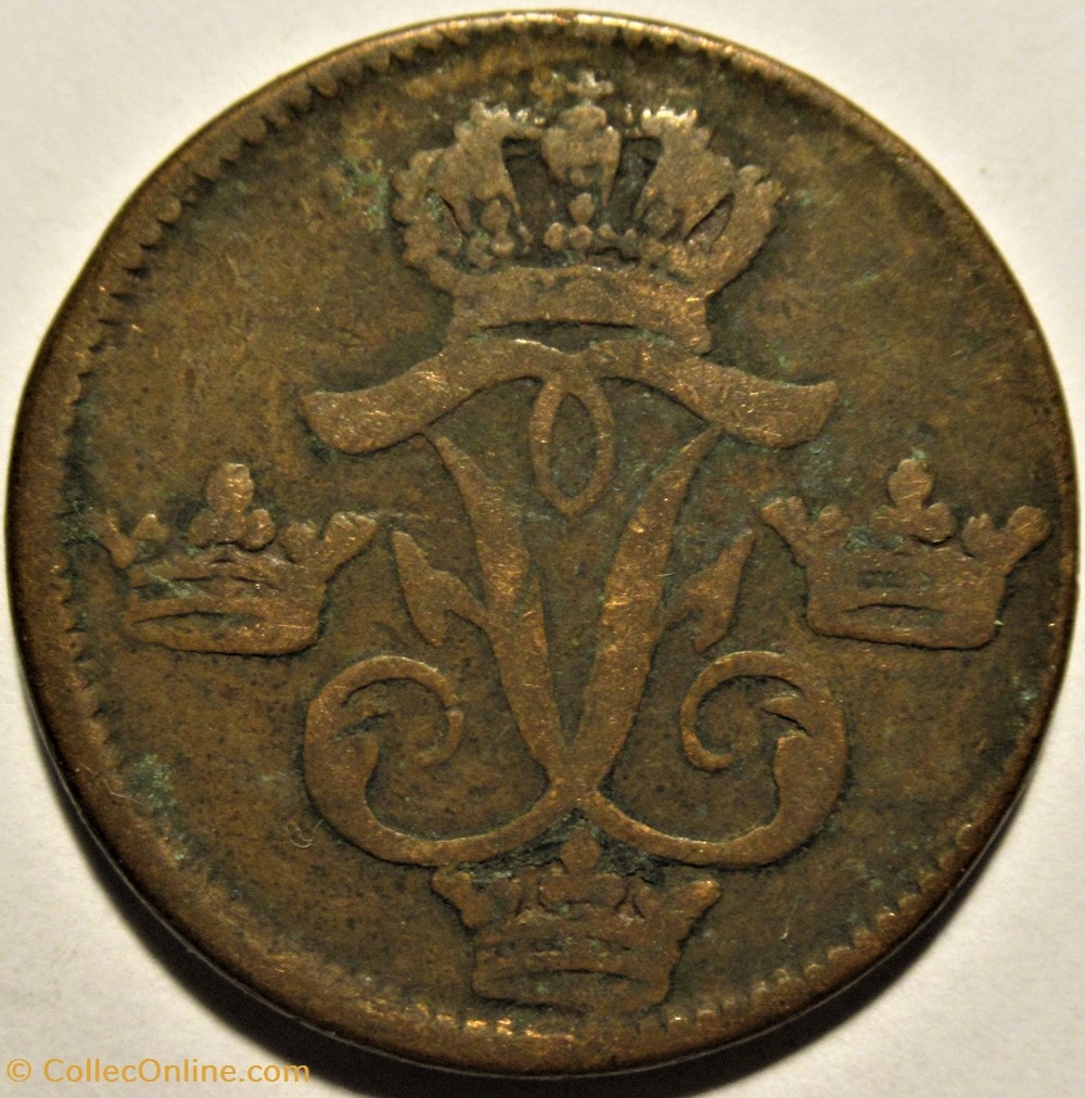 monnaies europe medievale royaume suede sweden king fredrik i 1 ore 1749 avesta