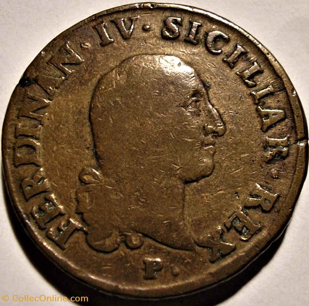1798 Royaume de Naples, 10 Tornesi - Ferdinand III de Bourbon-Siciles monnaies monde italie 1798 royaume de naples 10 tornesi ferdinand iii de bourbon siciles