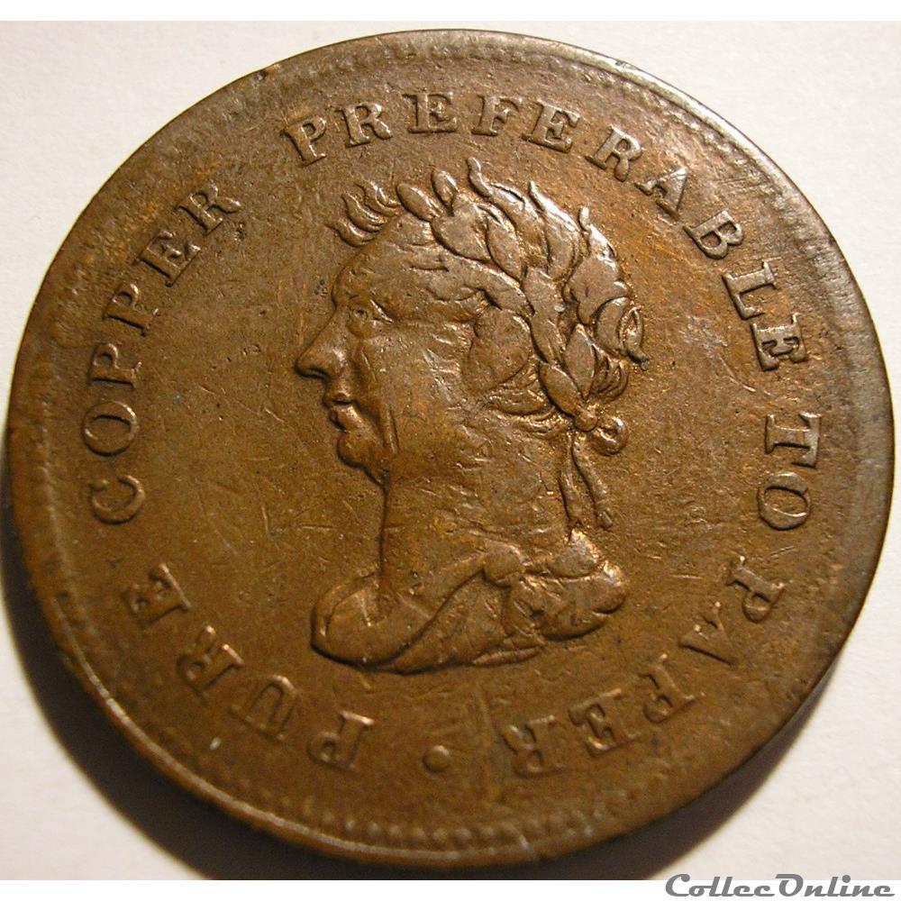 George IV - One Penny Token 1838 Trade & Navigation 3 monnaie monde canadum george iv one penny token 1838 trade navigation