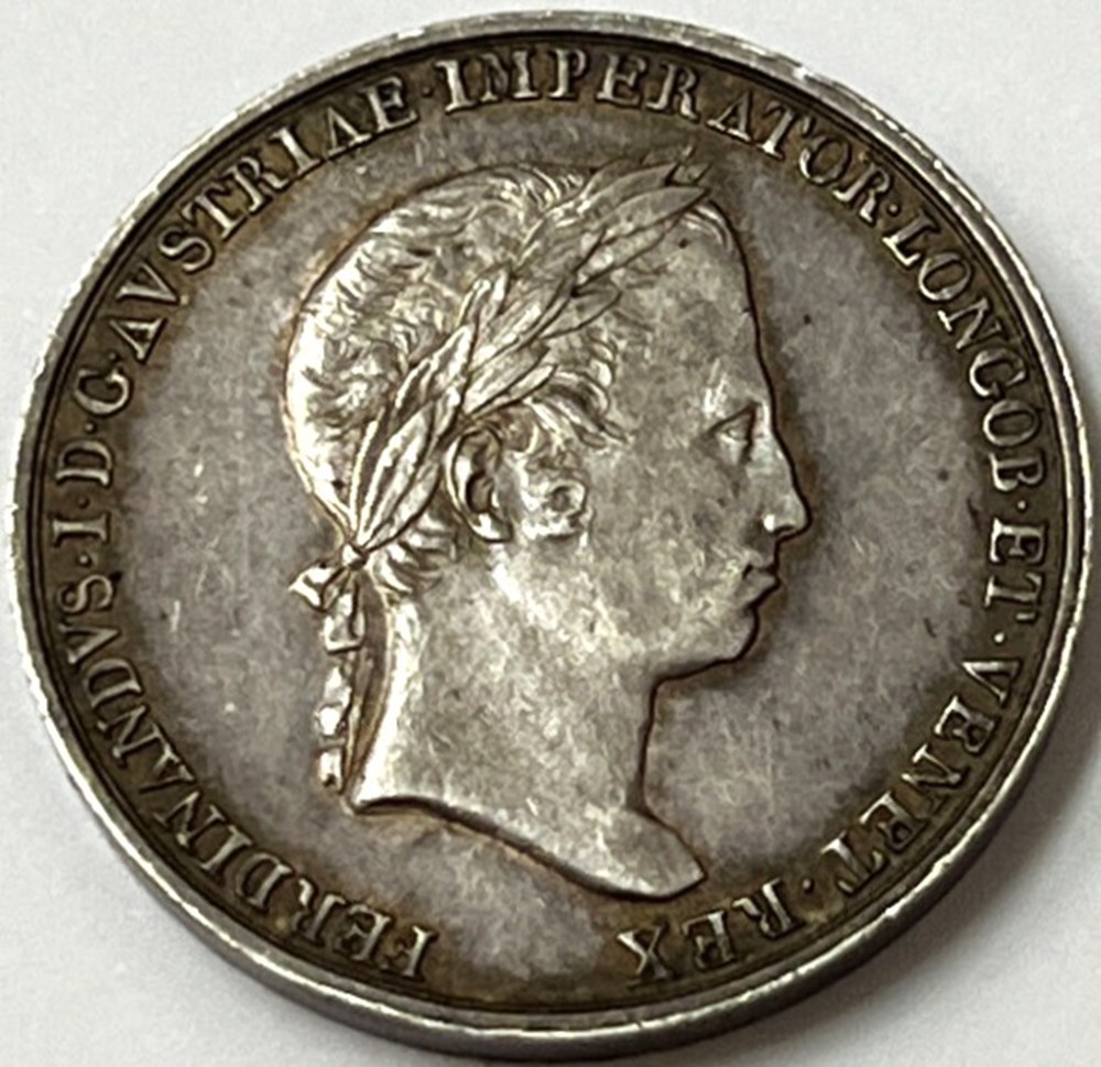 monnaies monde italie medal 1838 milano coronation of ferdinand i of austria