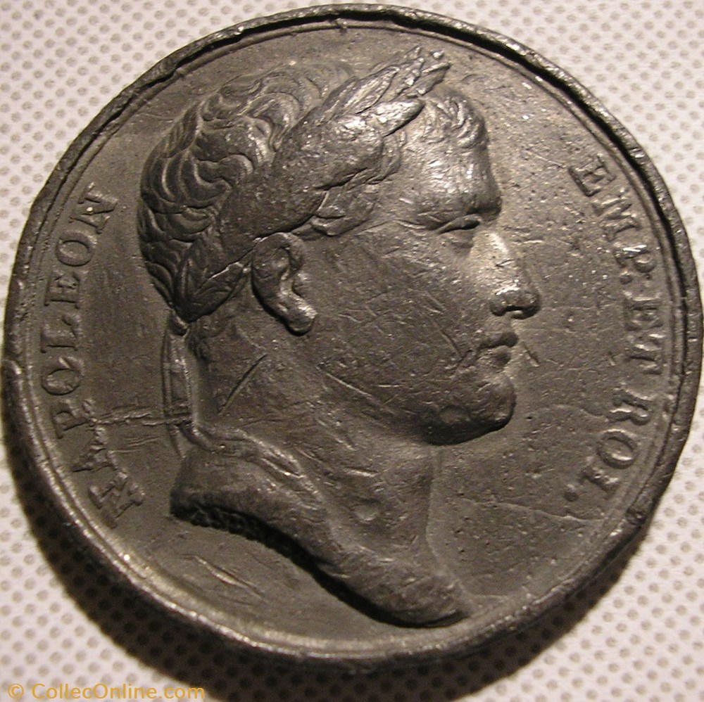Napoléon Ier - Médaille 1805, Pont du Lech, Augsburg 2 medailles france empire napoleon ier medaille 1805 pont du lech augsburg