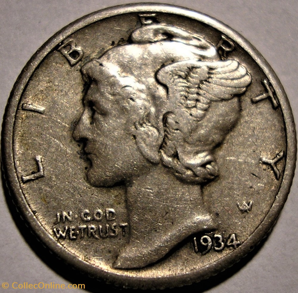1934 Dime monnaies monde etats unis 1934 dime