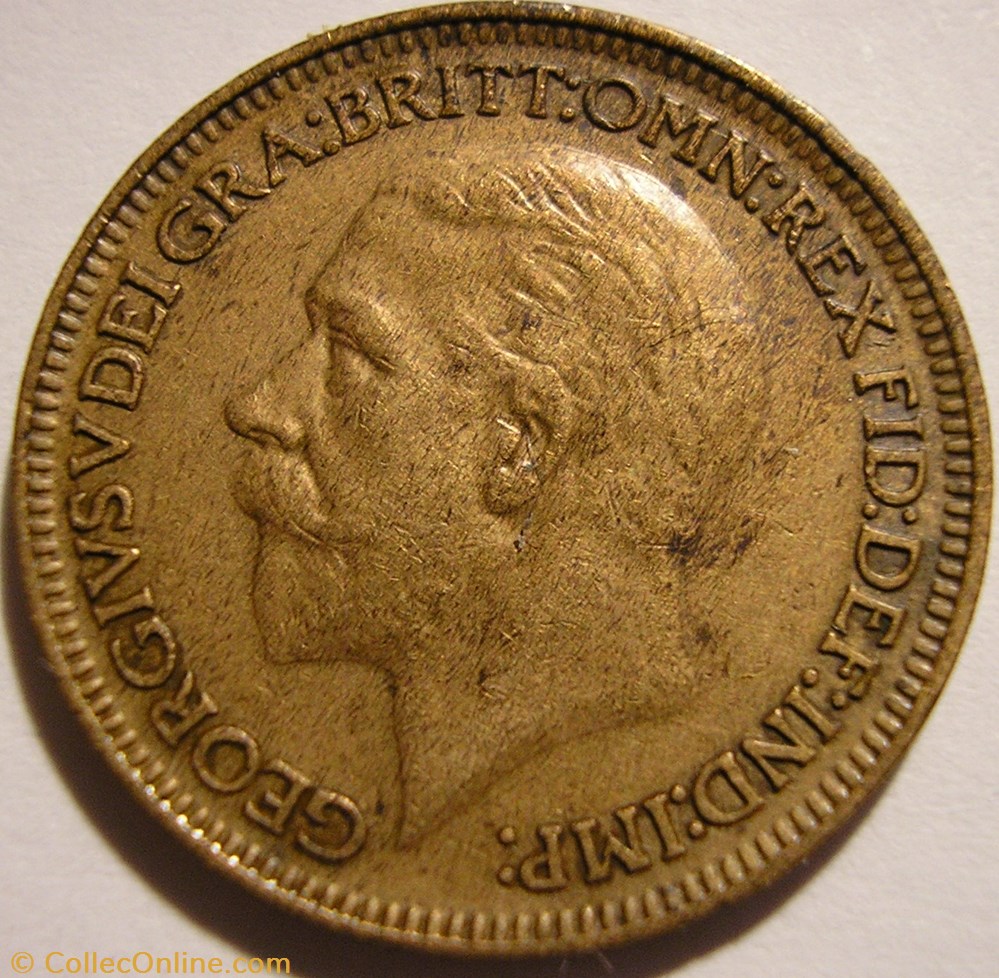 George V - Farthing 1927 - Great Britain monnaie monde royaume uni george v farthing 1927 great britain