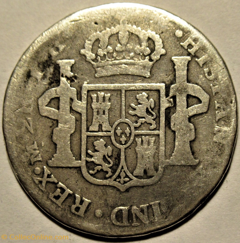 monnaies monde mexique 1813 mexico 2 reales fernando vii de espana