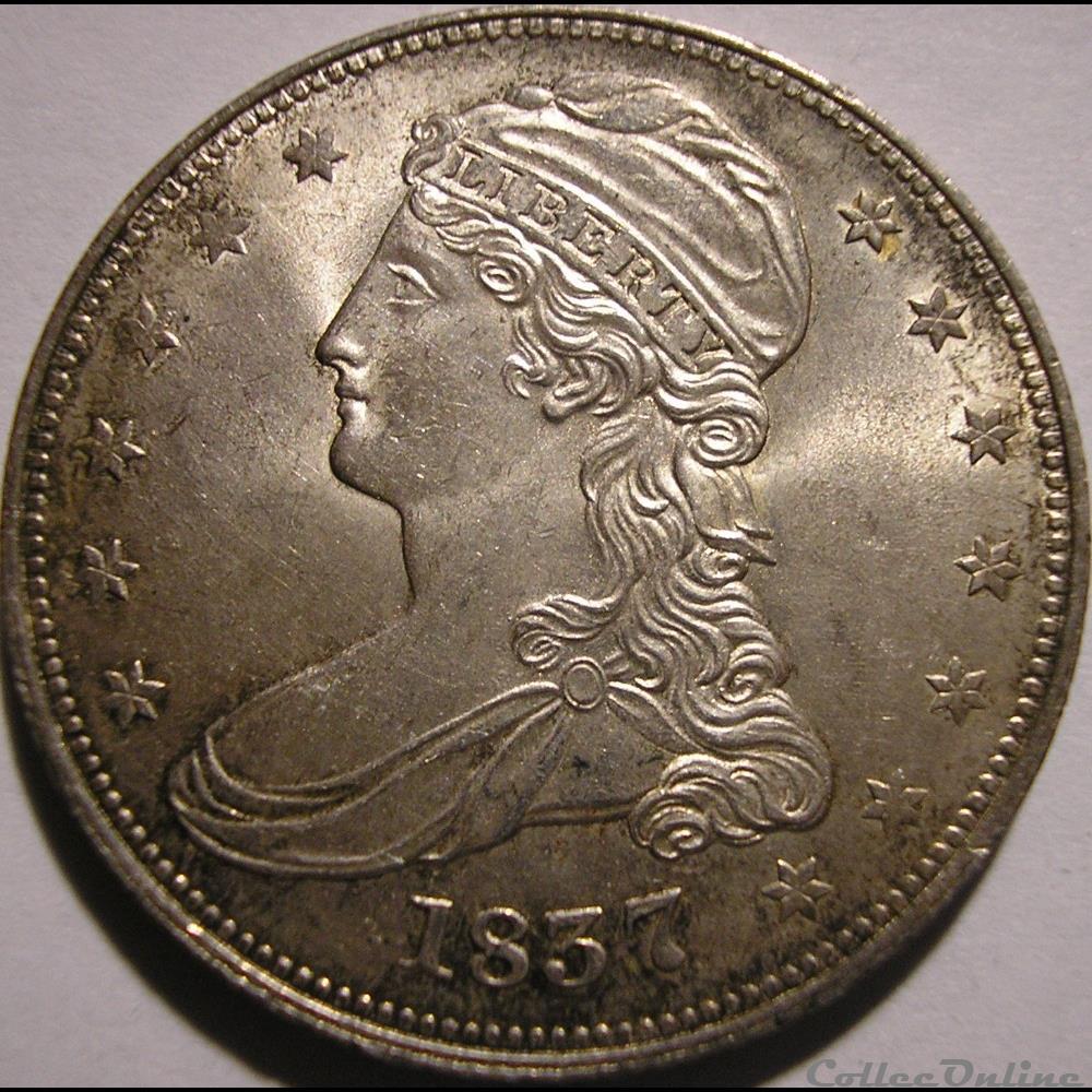 1837 Capped Bust Reeded Edge monnaie monde etat uni 1837 capped bust reeded edge