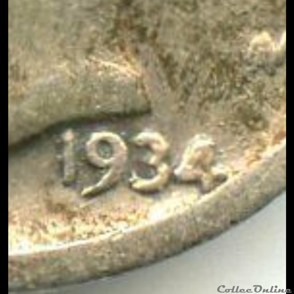 1934 Dime - Repunched or Doubled Date 3 monnaies monde etats unis 1934 dime repunched or doubled date