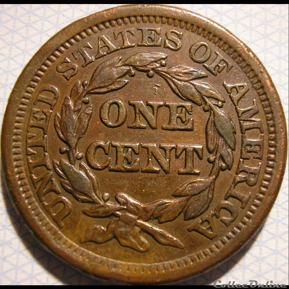 1856 One Cent monnaies monde etats unis 1856 one cent