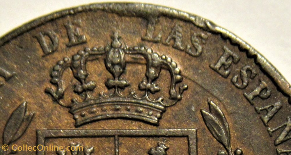 1864 Segovia - 25 Centimos - Isabel II España 4 monnaies monde espagne 1864 segovia 25 centimos isabel ii espana
