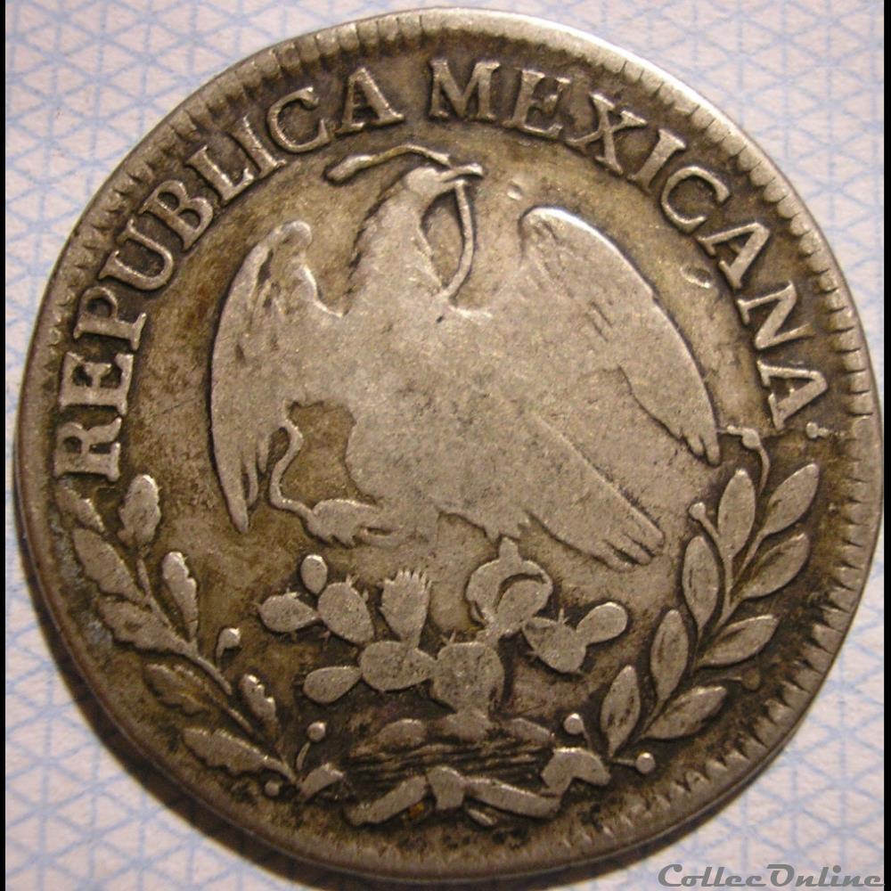 México - 2 Reales 1826 Mo - Ist Republic monnaie monde mexique mexico 2 reales 1826 mo ist republic