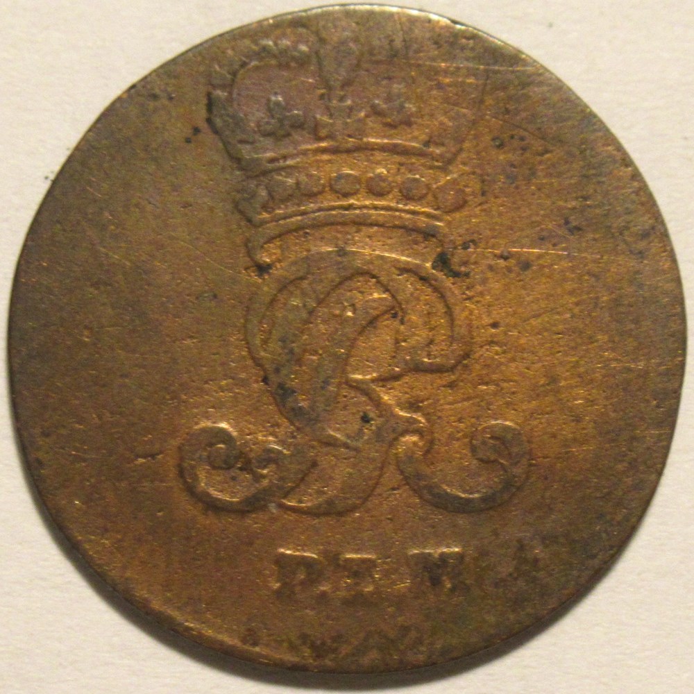 monnaies europe medievale saint empire romain germanique georg iii 1 pfennig 1794 duchy of brunswick luneburg calenberg hannover